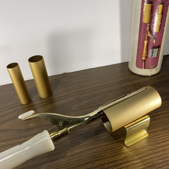 VTG Curling Iron 1960s Shane Engineering Co. Beauty Crest - Tested - Picture 9 of 15